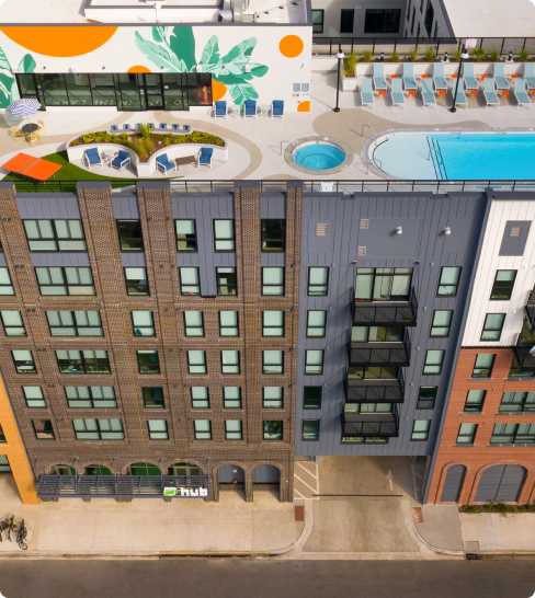 exterior of Hub Gainesville Third Ave